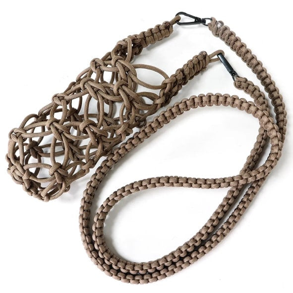 Flettet Paracord Flaskeholder - Bæretaske