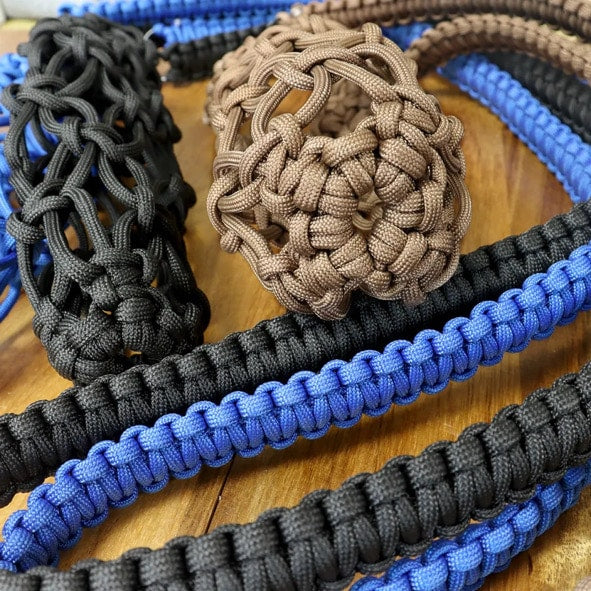 Flettet Paracord Flaskeholder - Bæretaske
