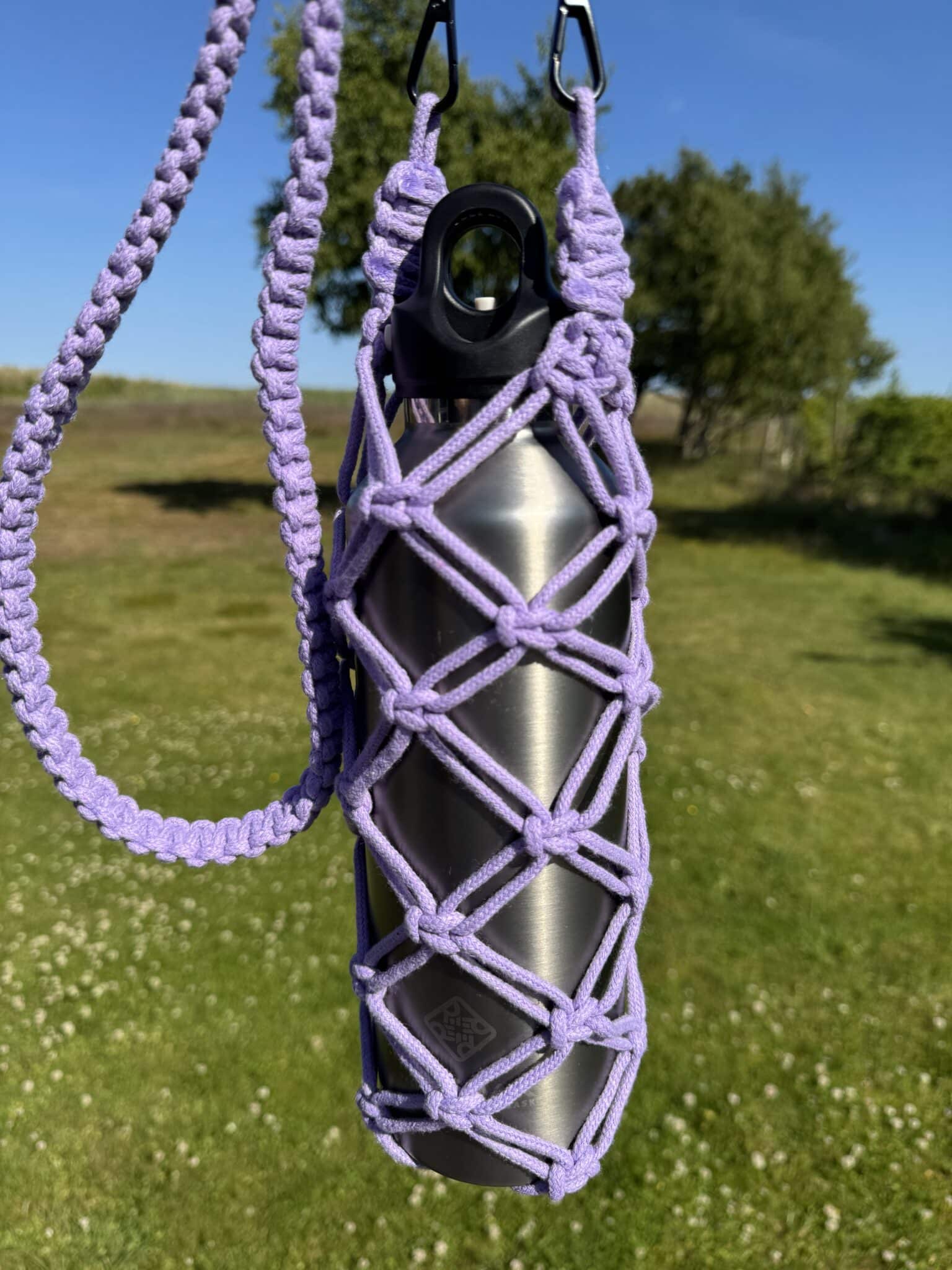 Flettet Bomuld Flaskeholder - Bæretaske