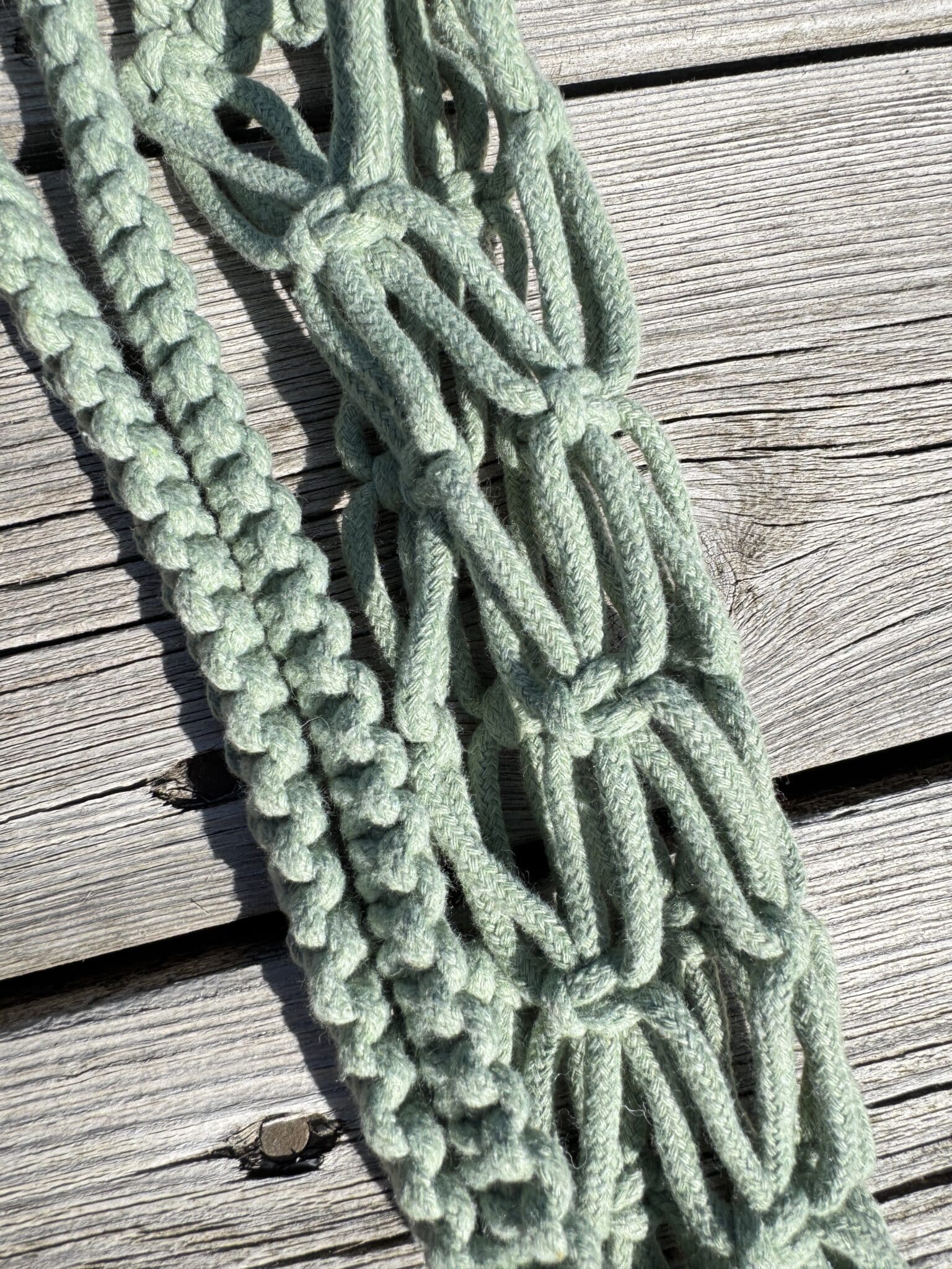 Flettet Bomuld Flaskeholder - Bæretaske