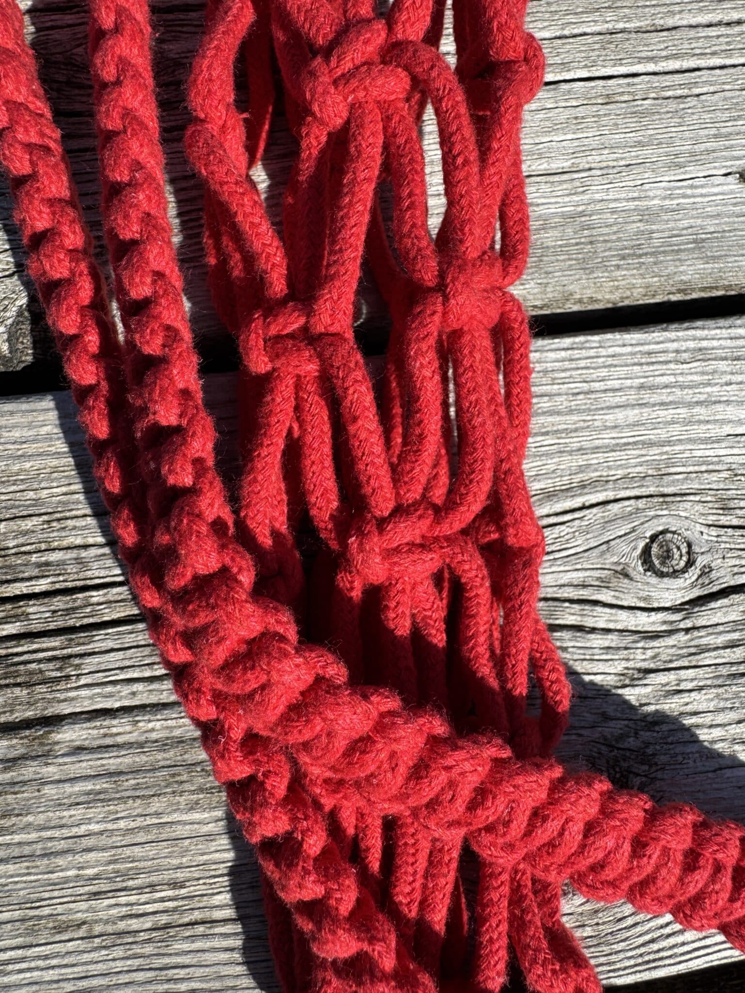 Flettet Bomuld Flaskeholder - Bæretaske