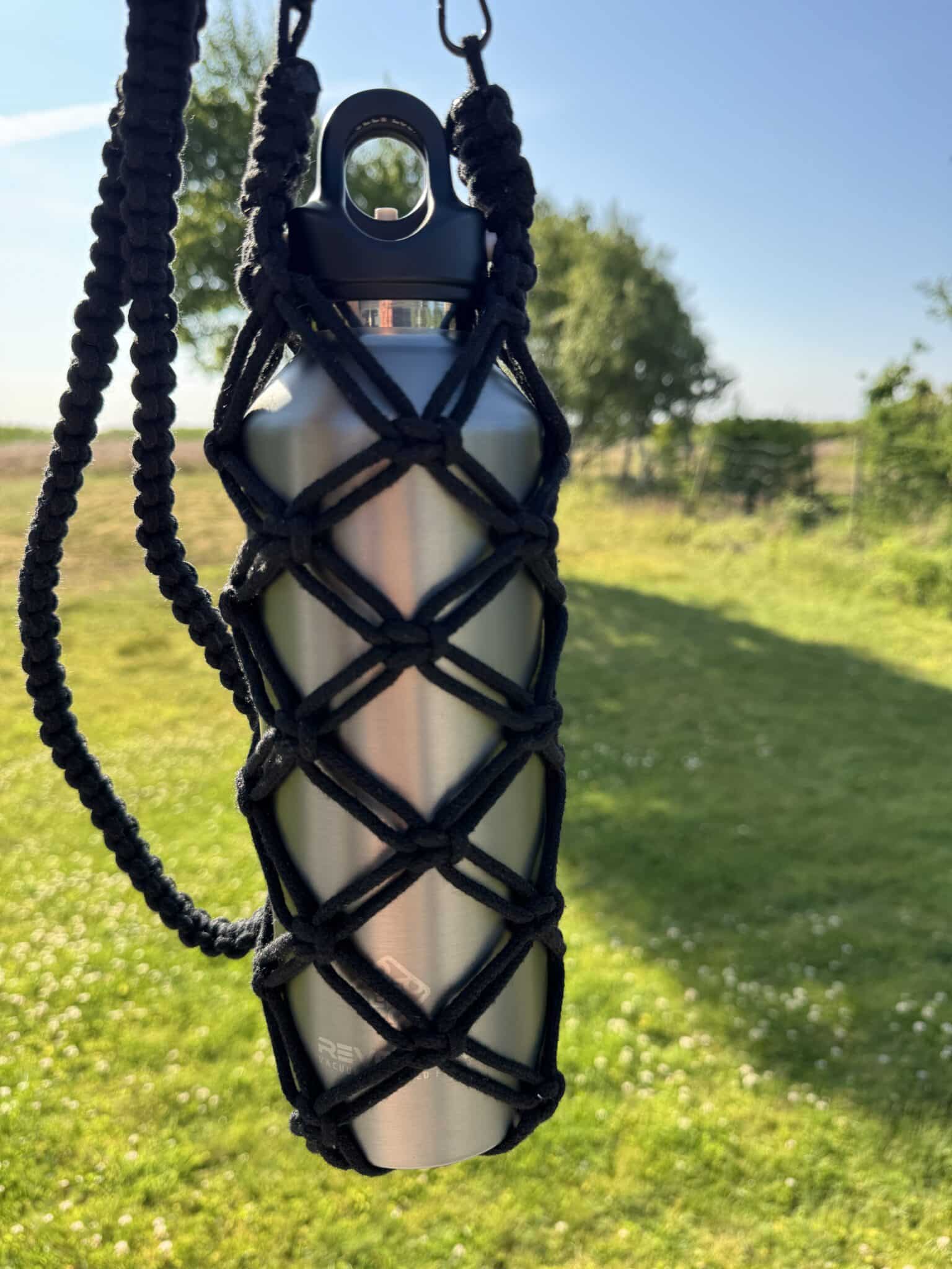 Flettet Bomuld Flaskeholder - Bæretaske