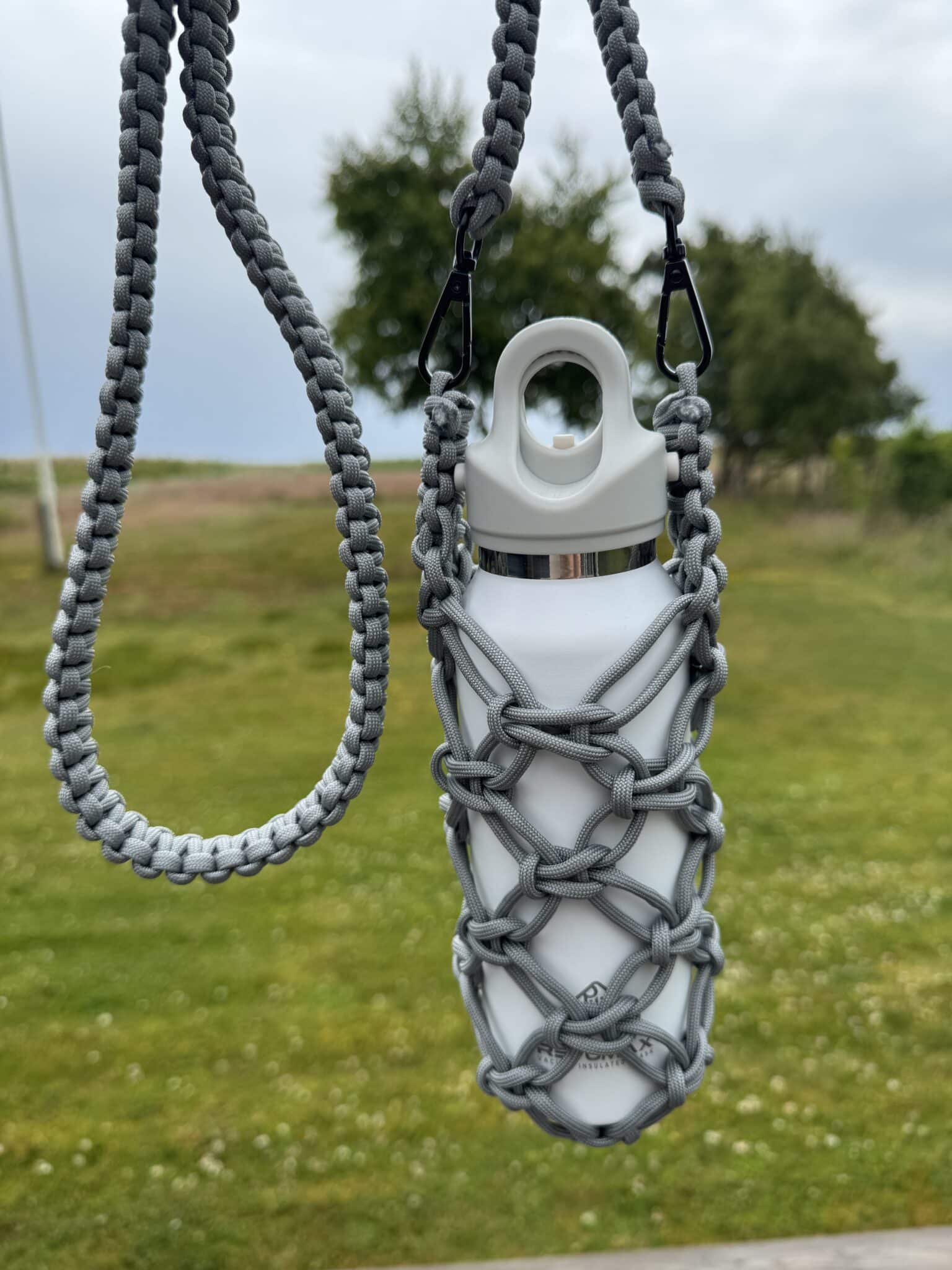 Flettet Paracord Flaskeholder - Bæretaske