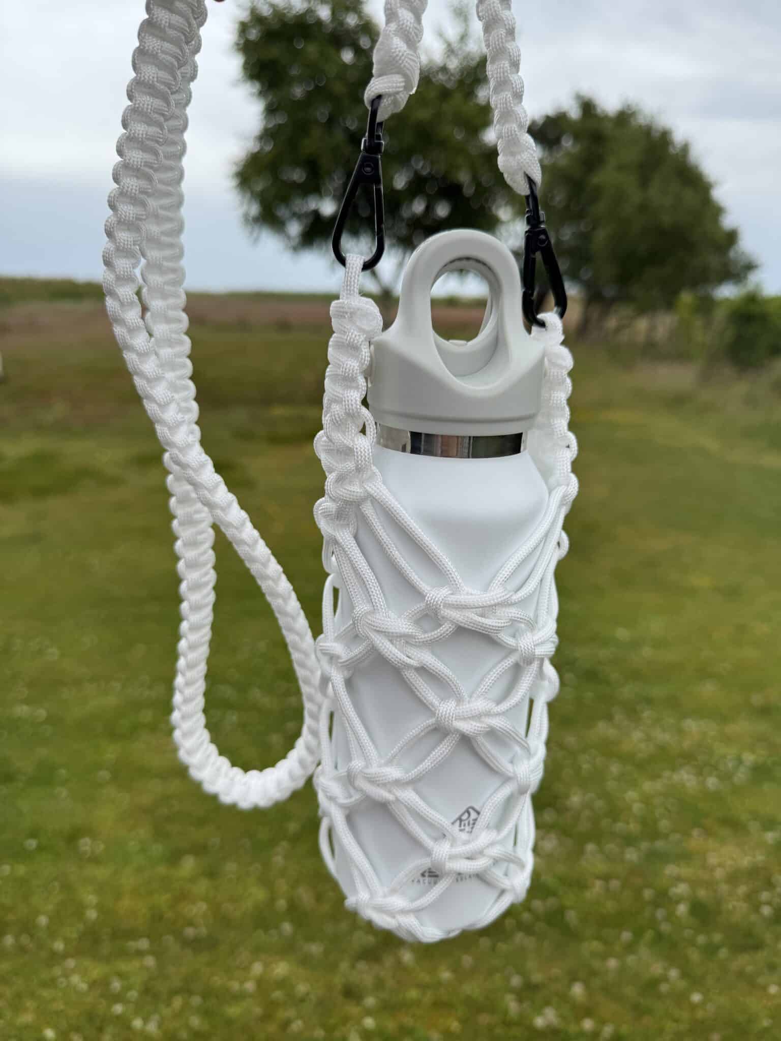 Flettet Paracord Flaskeholder - Bæretaske