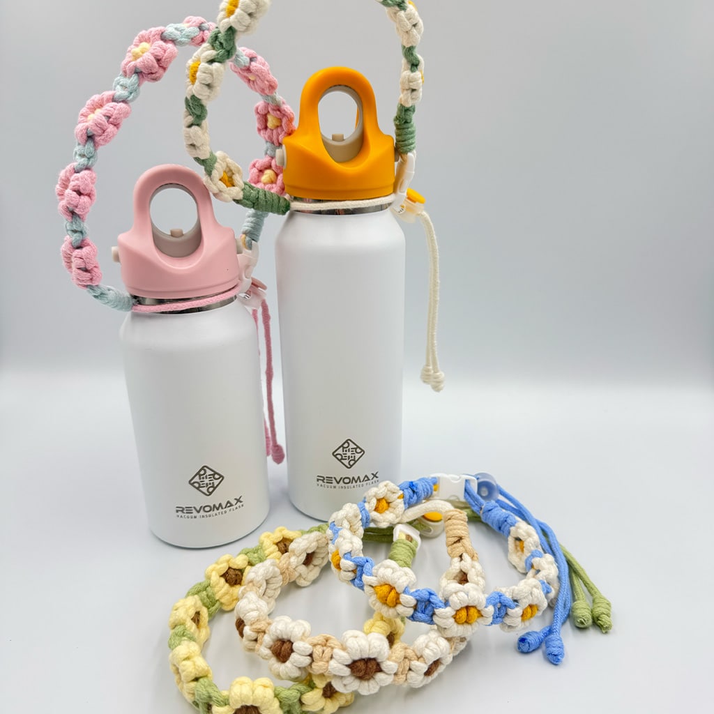 Flaskehåndtag med Blomster